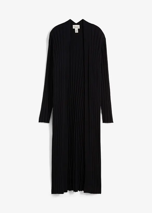 Maxi cardigan in misto seta, bonprix