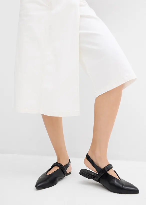 Gonna pantalone in misto cotone elasticizzato, bonprix