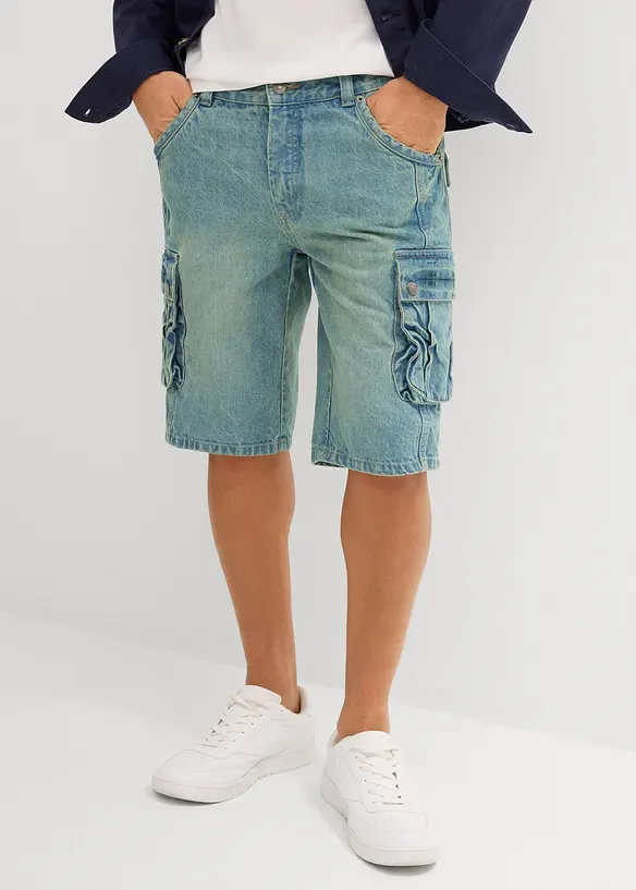 Bermuda cargo in jeans, regular fit, bonprix