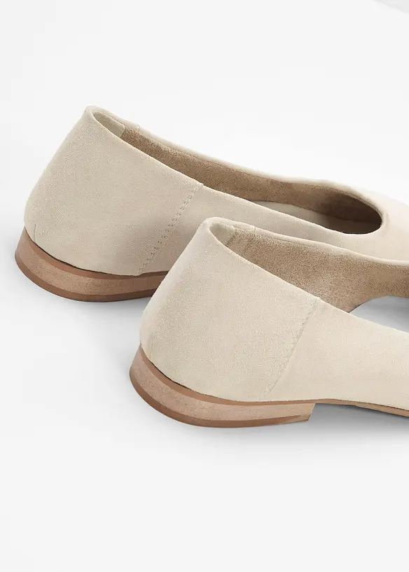 Ballerine in pelle, bonprix