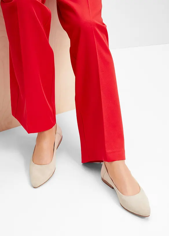 Ballerine in pelle, bonprix