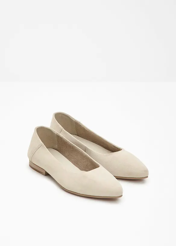 Ballerine in pelle, bonprix
