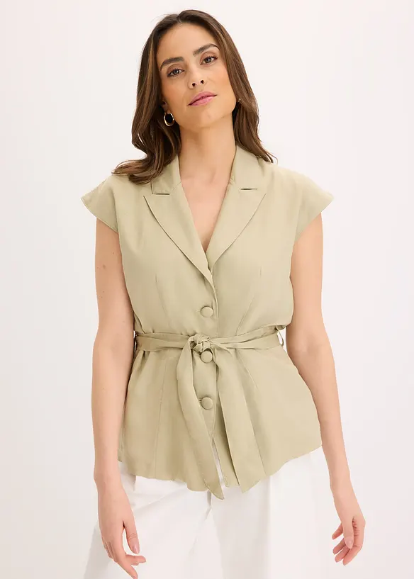 Blazer senza maniche in lyocell, bonprix