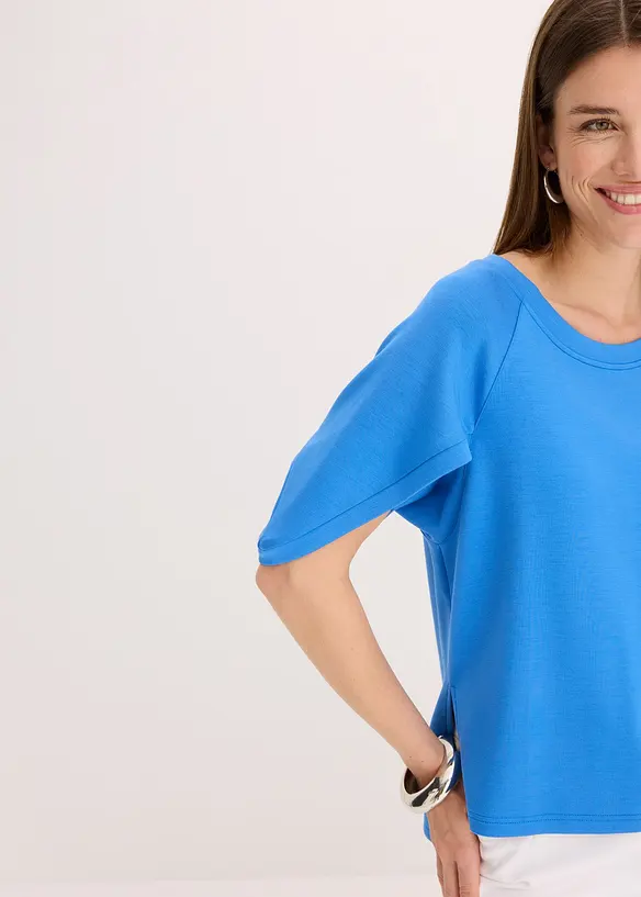 Maglia oversize in misto viscosa fluente, bonprix