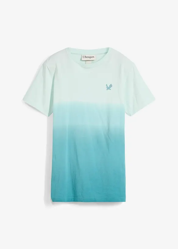 T-shirt dai colori sfumati in puro cotone biologico, bonprix