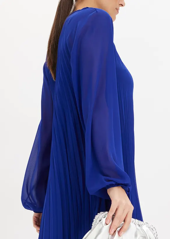 Miniabito plissettato in fine chiffon, bonprix