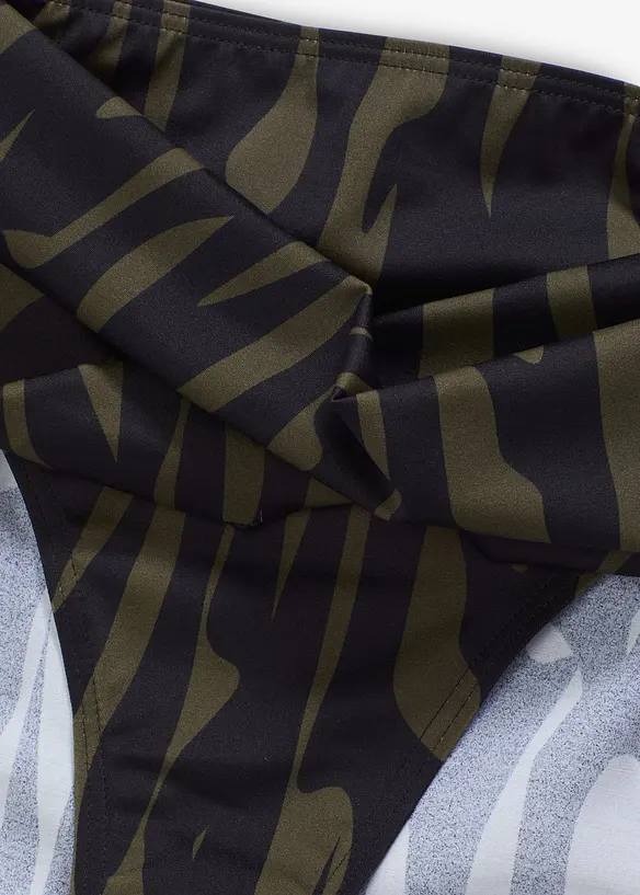 Slip per bikini sgambato a vita alta, bonprix