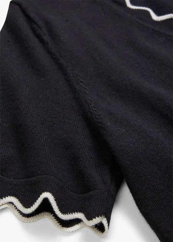 Maglione in misto seta a mezze maniche, bonprix