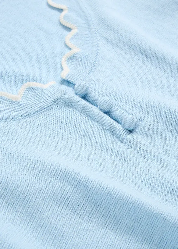 Maglione in misto seta a mezze maniche, bonprix