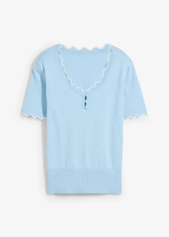 Maglione in misto seta a mezze maniche, bonprix