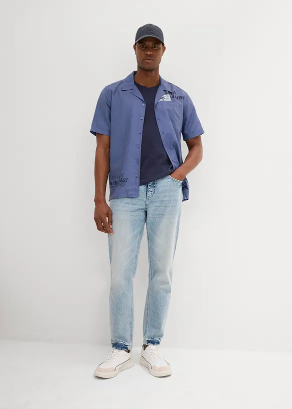 Camicia a maniche corte in puro cotone, bonprix