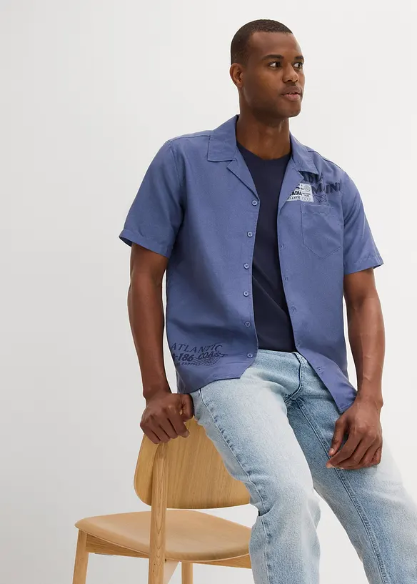 Camicia a maniche corte in puro cotone, bonprix