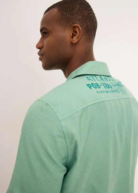 Camicia a maniche corte in puro cotone, bonprix