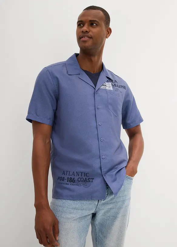 Camicia a maniche corte in puro cotone, bonprix