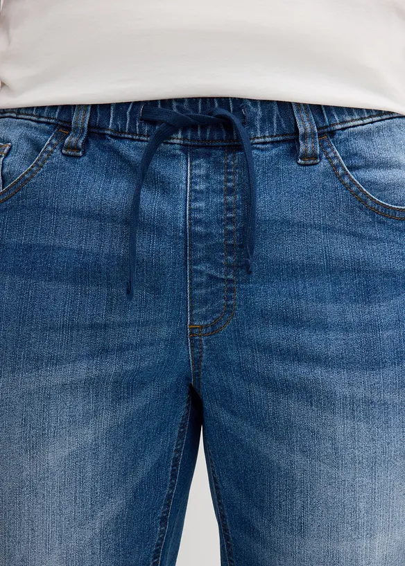 Bermuda leggeri in jeans felpato, regular fit, bonprix
