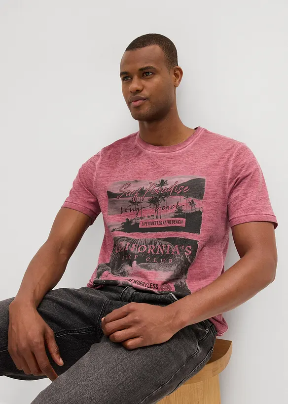 T-shirt in puro cotone biologico effetto lavato, bonprix