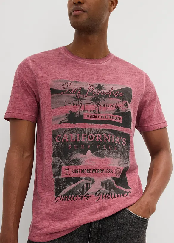 T-shirt in puro cotone biologico effetto lavato, bonprix