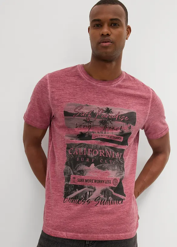 T-shirt in puro cotone biologico effetto lavato, bonprix