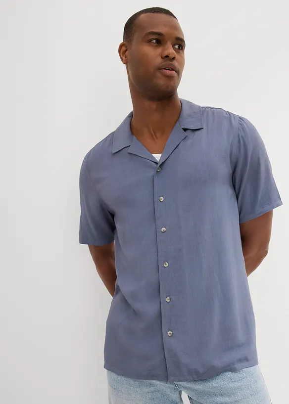 Camicia a maniche corte in viscosa, bonprix