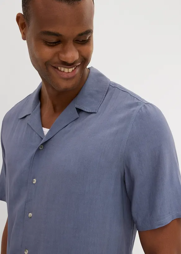 Camicia a maniche corte in viscosa, bonprix