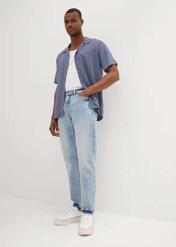 Camicia a maniche corte in viscosa, bonprix