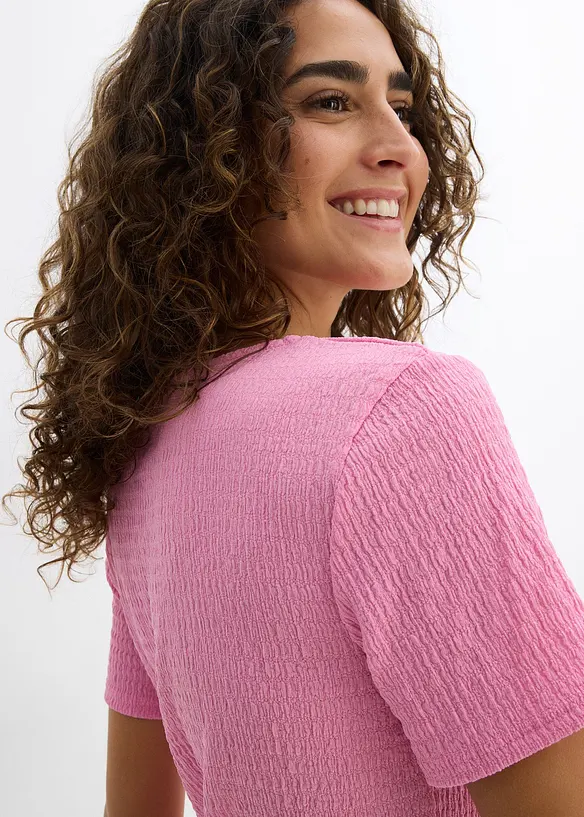 Maglia operata con bottoni, bonprix