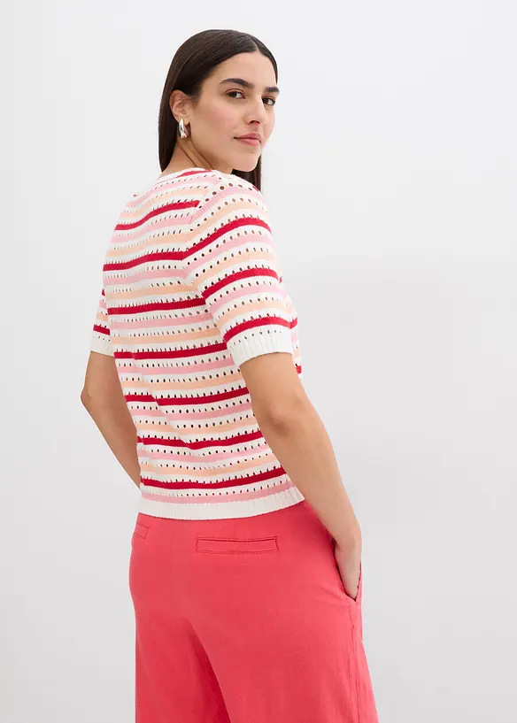 T-shirt di maglia a righe, bonprix