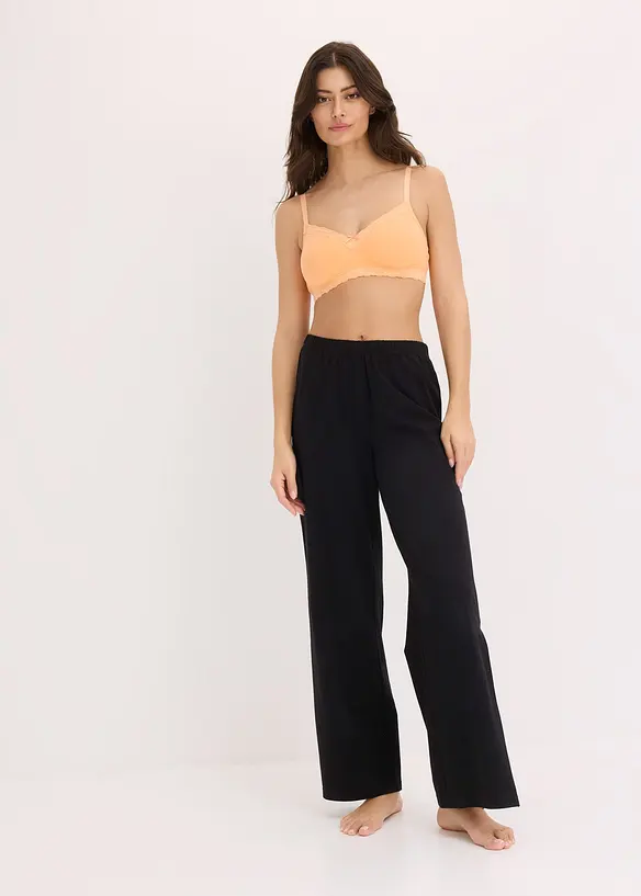 Reggiseno senza ferretto con cotone (pacco da 2), bonprix