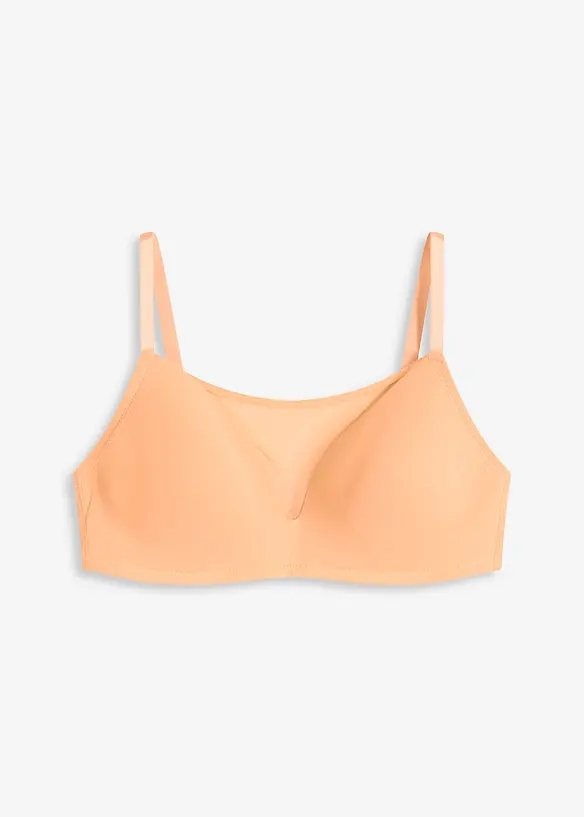 Reggiseno con coppe preformate e mesh, senza ferretto, bonprix