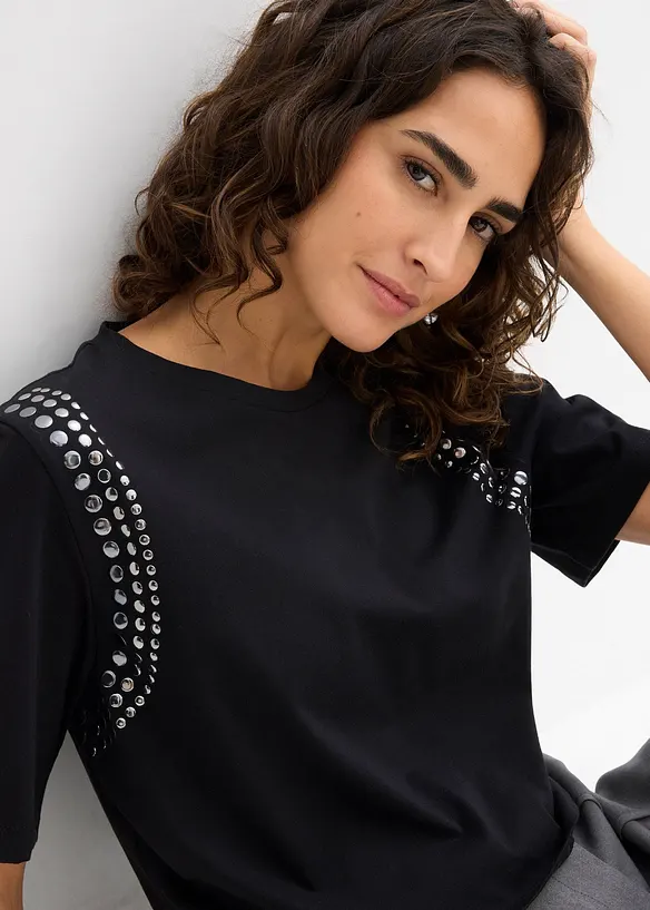 Maglia oversize in puro cotone biologico, bonprix
