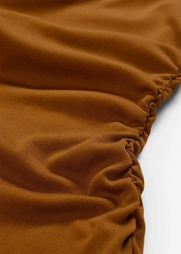 Abito in maglina con arricciatura, bonprix
