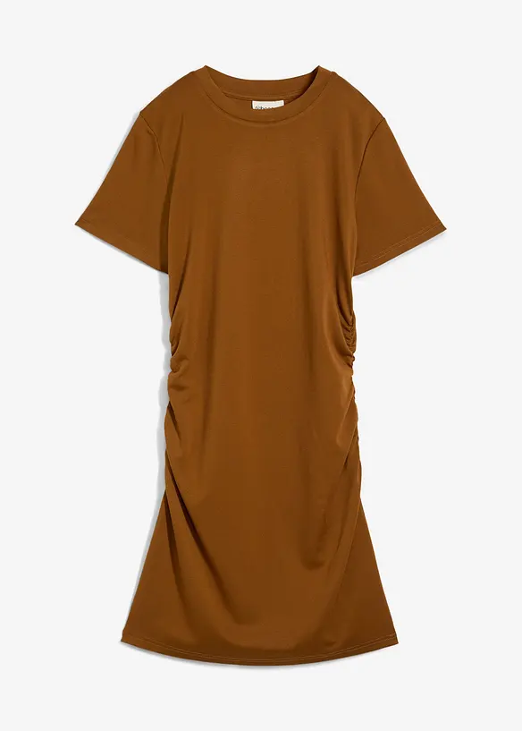 Abito in maglina con arricciatura, bonprix