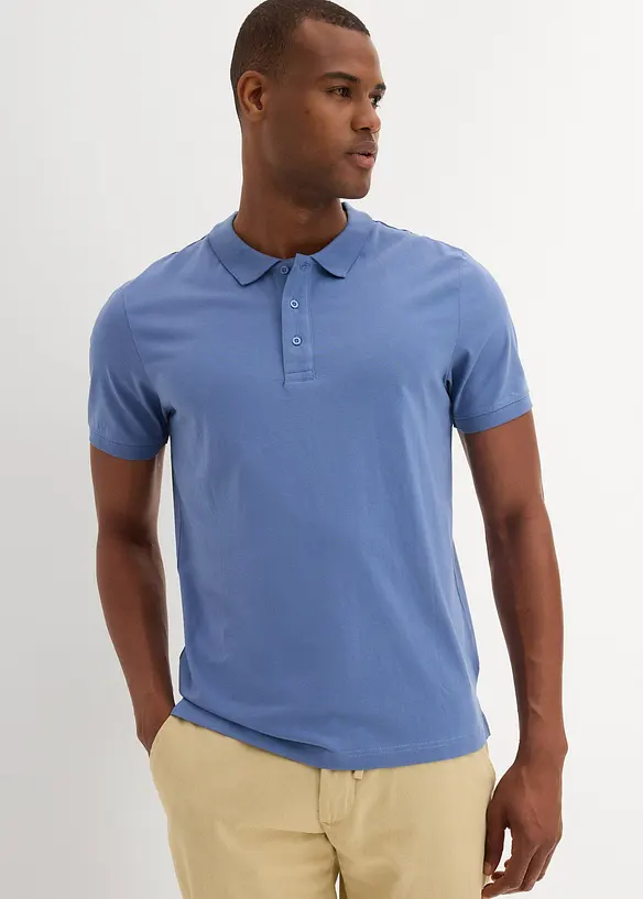 Polo in jersey di puro cotone biologico (pacco da 2), bonprix