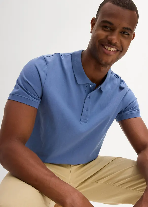 Polo in jersey di puro cotone biologico (pacco da 2), bonprix