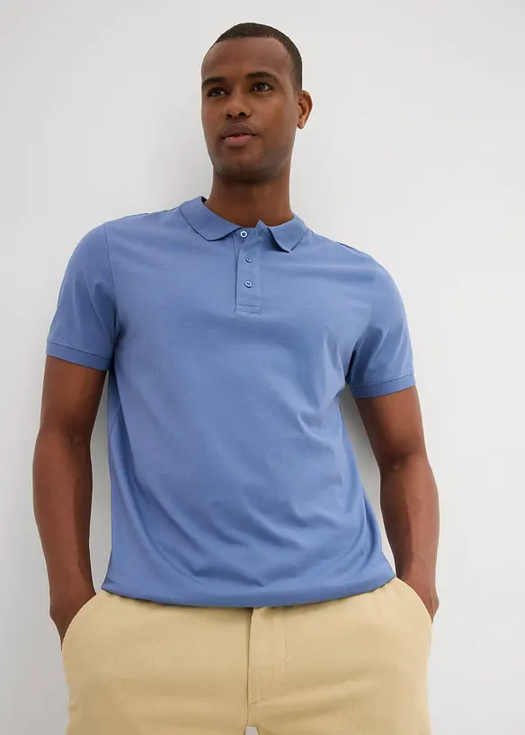 Polo in jersey di puro cotone biologico (pacco da 2), bonprix