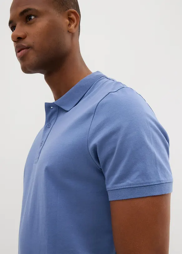 Polo in jersey di puro cotone biologico (pacco da 2), bonprix