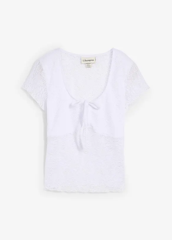 T-shirt in pizzo, bonprix
