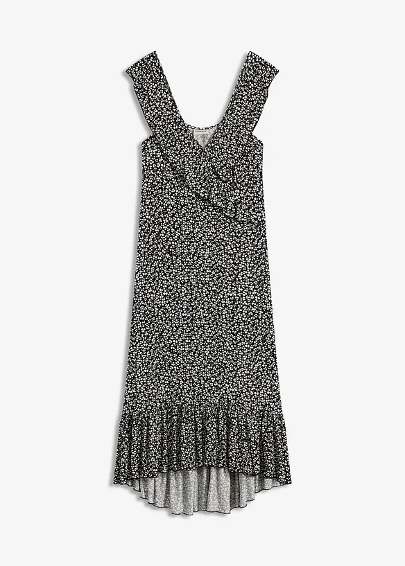 Abito di jersey con volant, bonprix