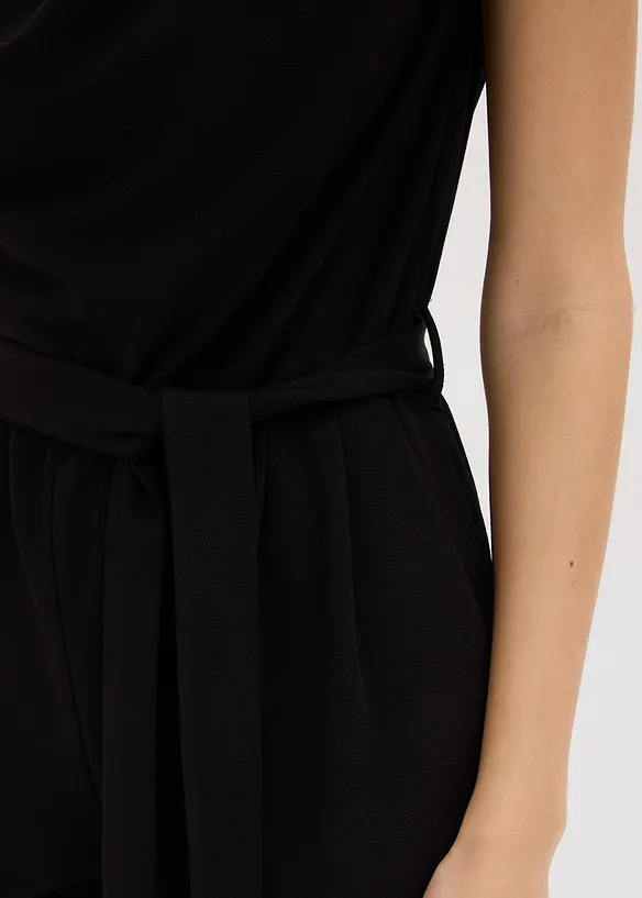 Tuta elegante in jersey con spalline imbottite, bonprix