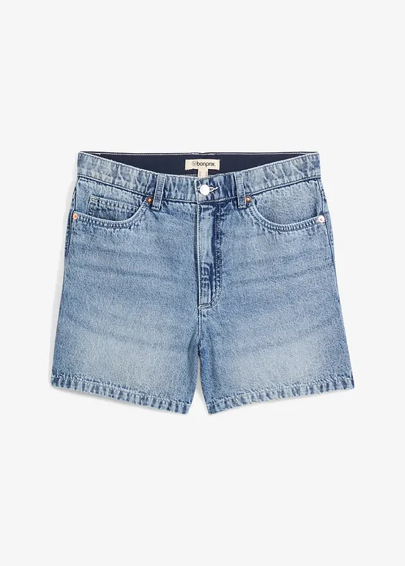 Shorts di jeans, vita alta, bonprix