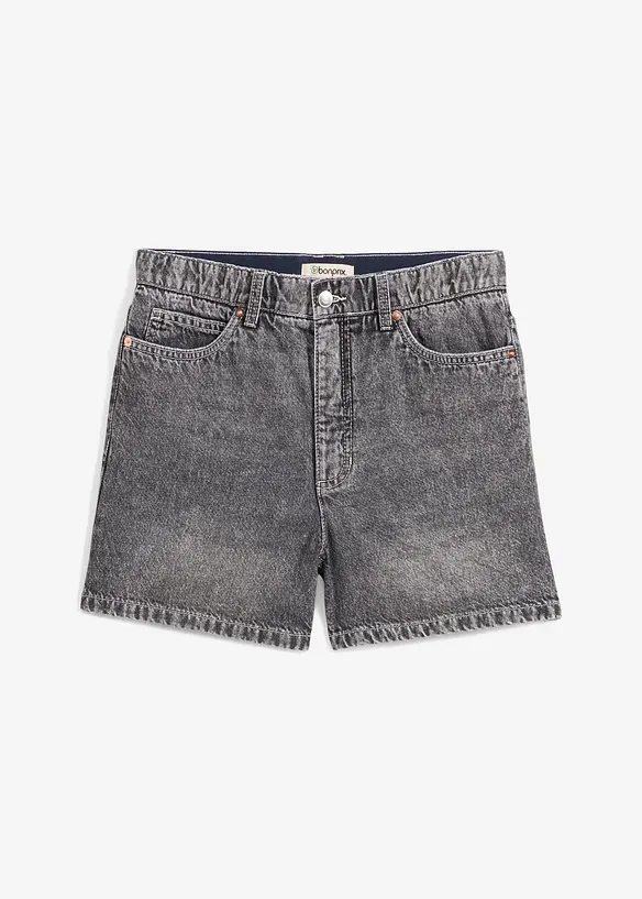 Shorts di jeans, vita alta, bonprix