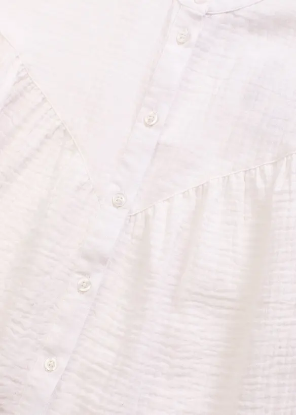 Blusa a maniche corte in mussola, bonprix