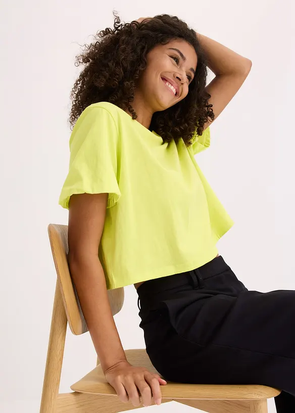 Maglia oversize in puro cotone biologico, bonprix