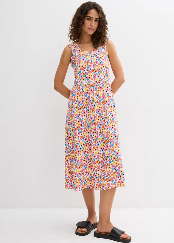 Abito in misto viscosa e cotone, bonprix