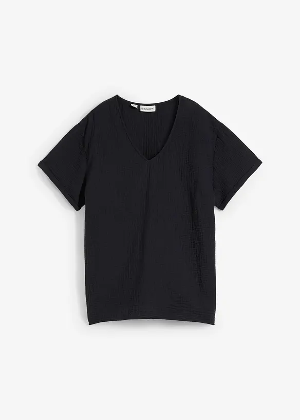 Maglia a tunica in soffice mussola, bonprix