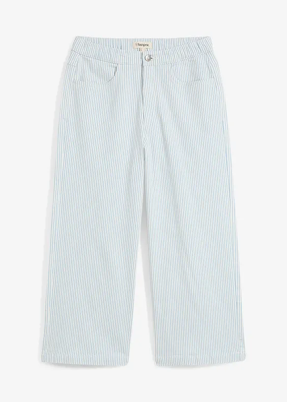 Pantaloni in twill con cinta comoda, bonprix