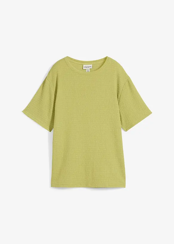 Maglia in crêpe stropicciato, bonprix