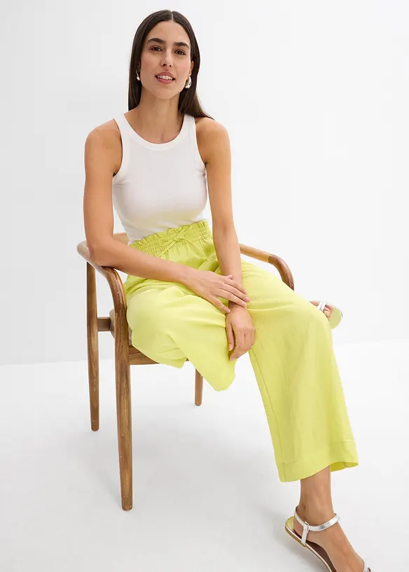 Pantaloni culotte in misto lyocell fluente, bonprix