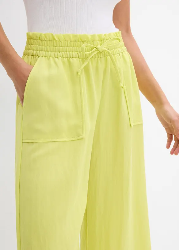 Pantaloni culotte in misto lyocell fluente, bonprix