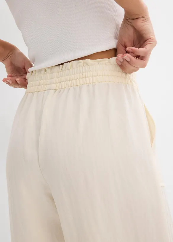 Pantaloni culotte in misto lyocell fluente, bonprix
